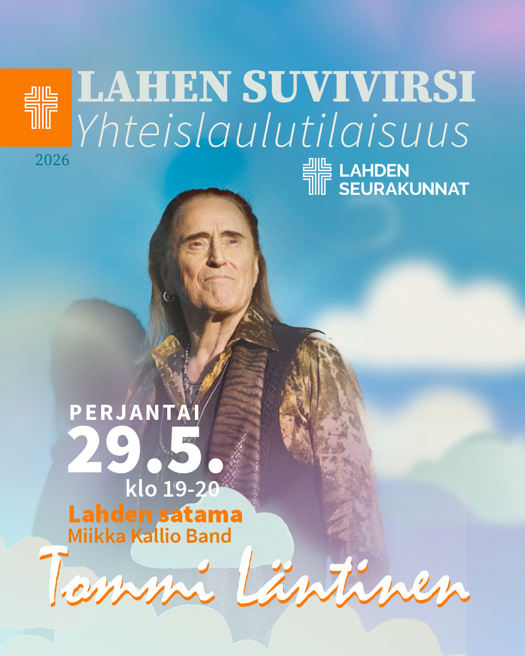 Laulaja Tommi Läntinen katsoo kameran ohi kaukaisuuteen.