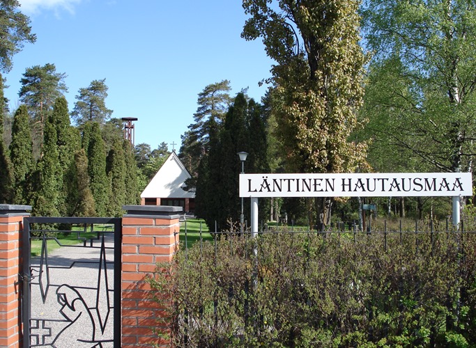 Läntinen hautausmaa Läntisen hautausmaan pääportti