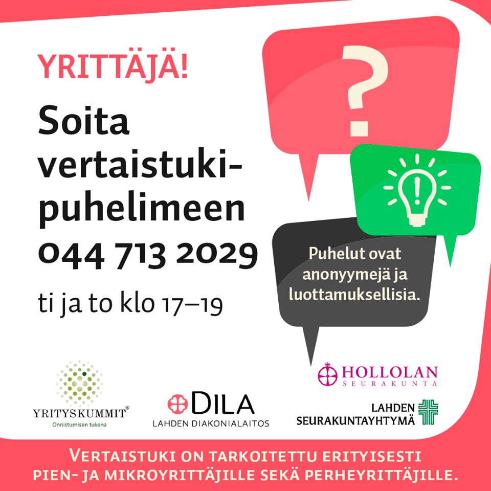 Puhelinpalvelu on suunnattu erityisesti mikro- ja pienyrittäjille sekä perheyrittäjille.