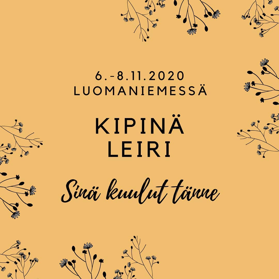 Kipinämessun leiri Kuvassa teksti