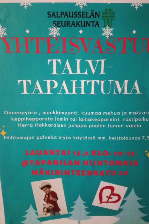 Yhteisvastuu Talvitapahtuma Yhteisvastuu Talvitapahtuma